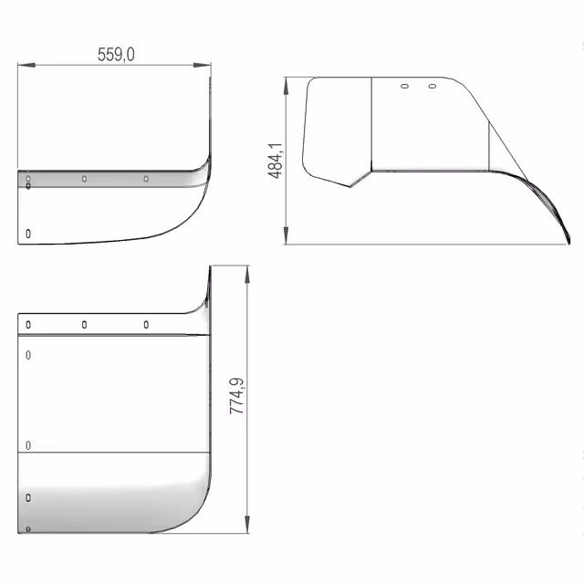 COUVERCLE LATERAL GAUCHE SIP 851011110