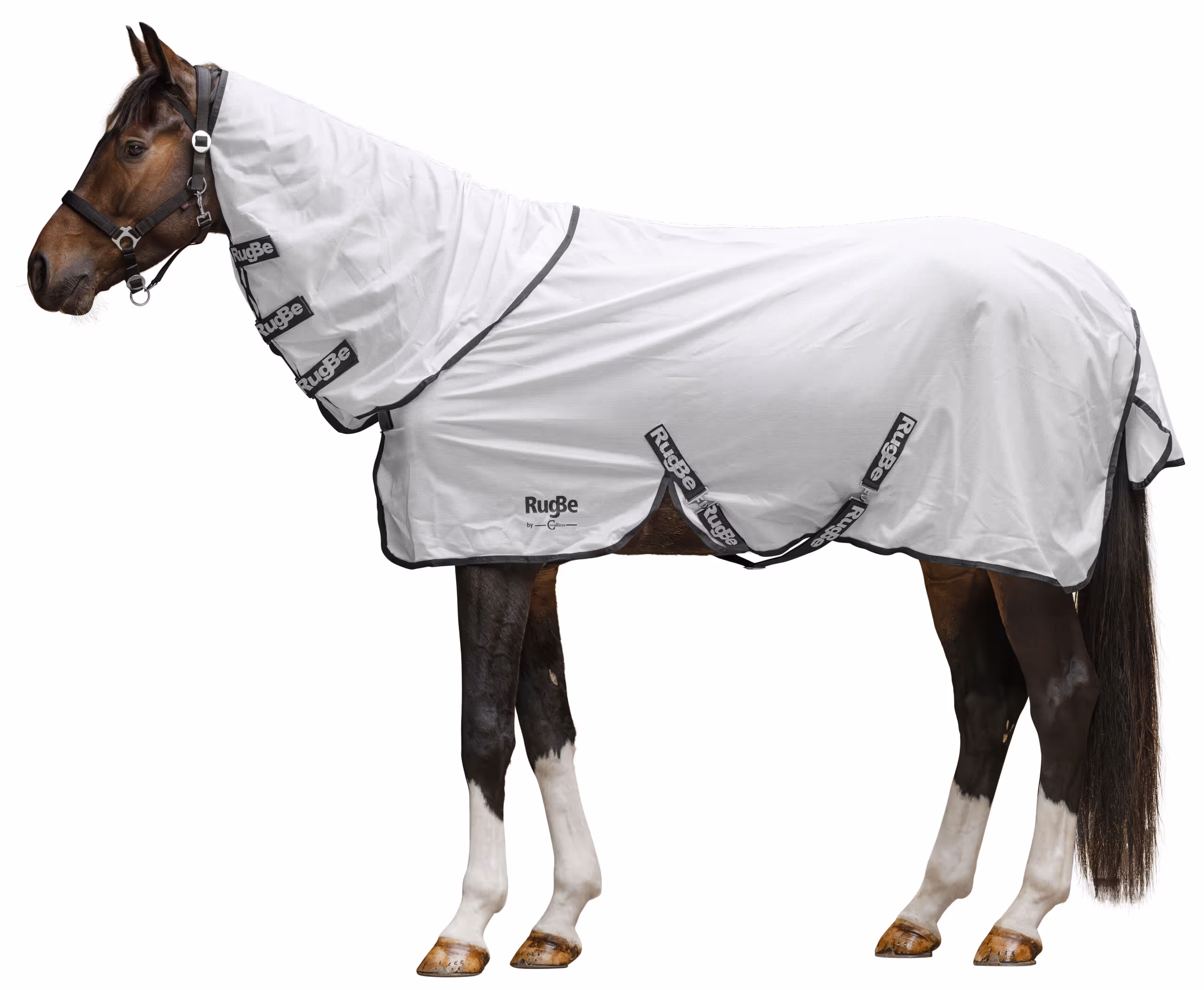 Couverture RugBe SuperFly blanche, 165 cm