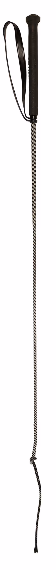 Cravache d'équitation noire, 90 cm