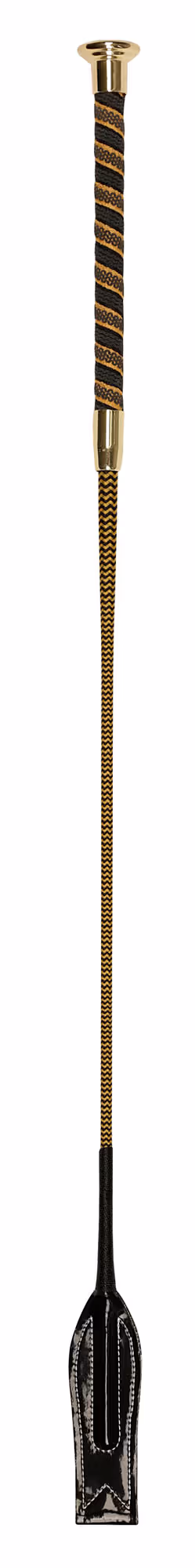 Cravache d'obstacle dorée, 65 cm