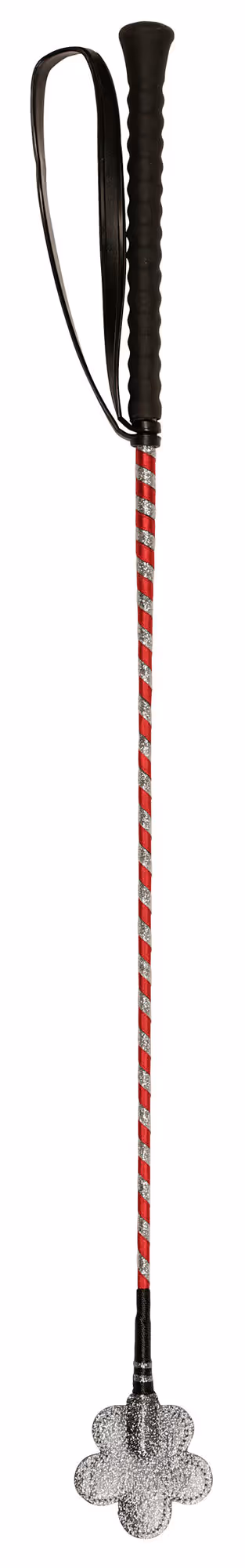 Cravache d'obstacle rose, 65 cm