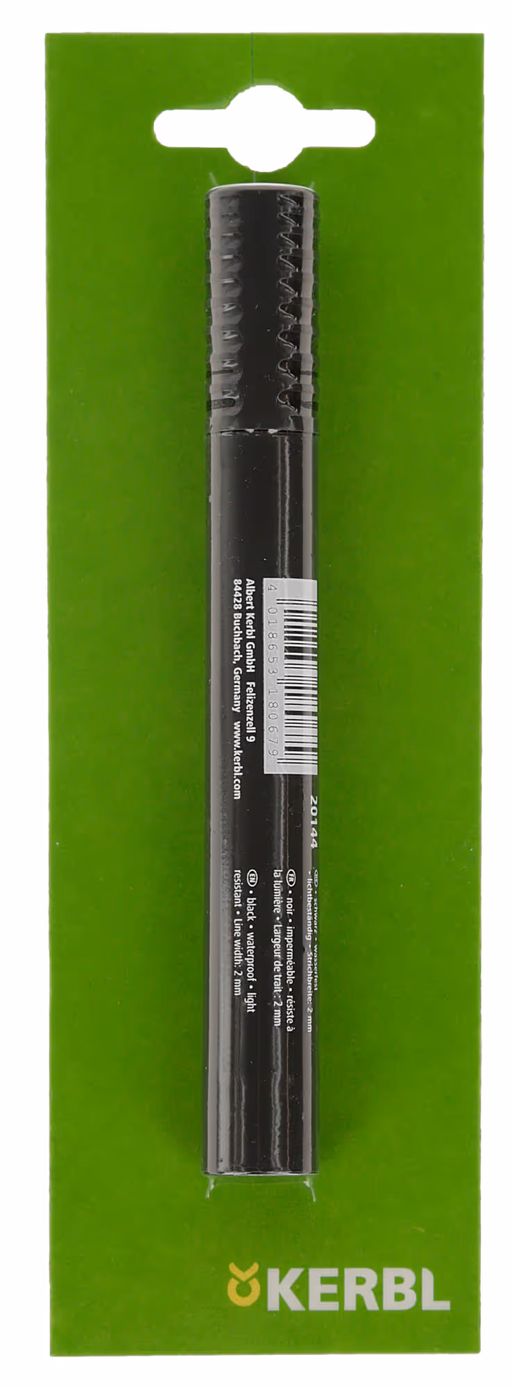Crayon de marquage, noir pointe épaiss. 2mm, 1pc/lot