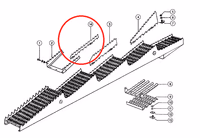 Crête de coq pour secoueur de moissonneuse 0007554930 - Claas