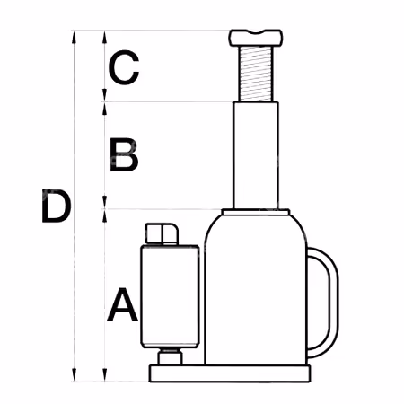 Cric 15T hydropneumatique