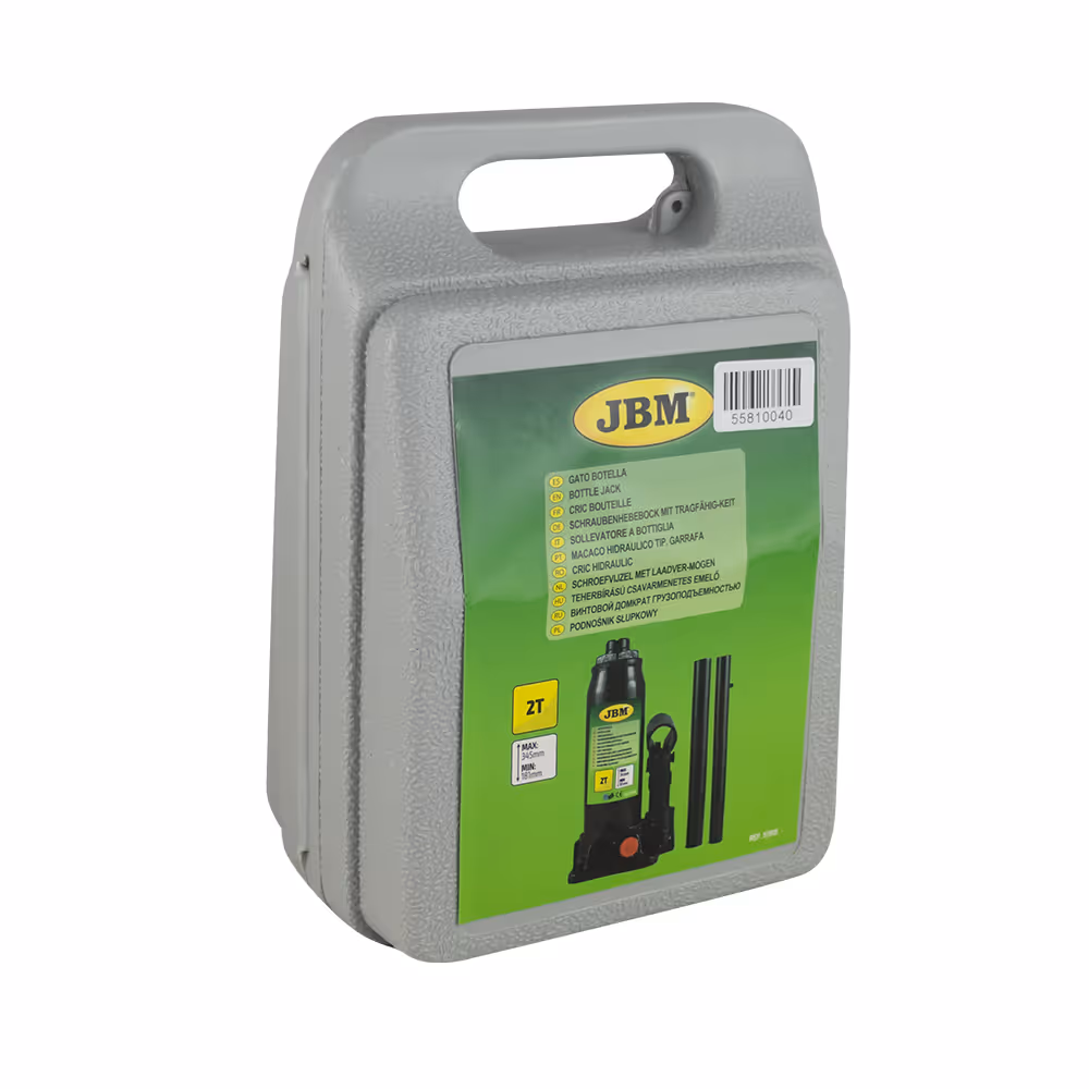 Cric bouteille dans mallette plastique 2 tonnes