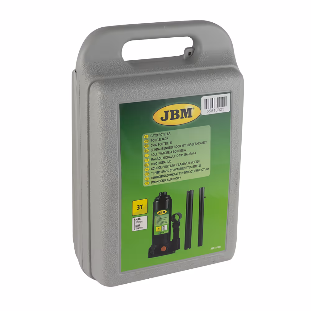 Cric bouteille dans mallette plastique 3 tonnes