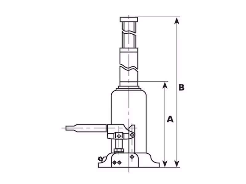 Cric télescopique 2T
