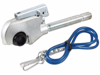 Crochet barre de poussée fileté - Cat. 2 (Ø25mm), Filetage: M27 x 3.00 - Droit