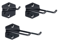 Crochet double pour panneau perforé