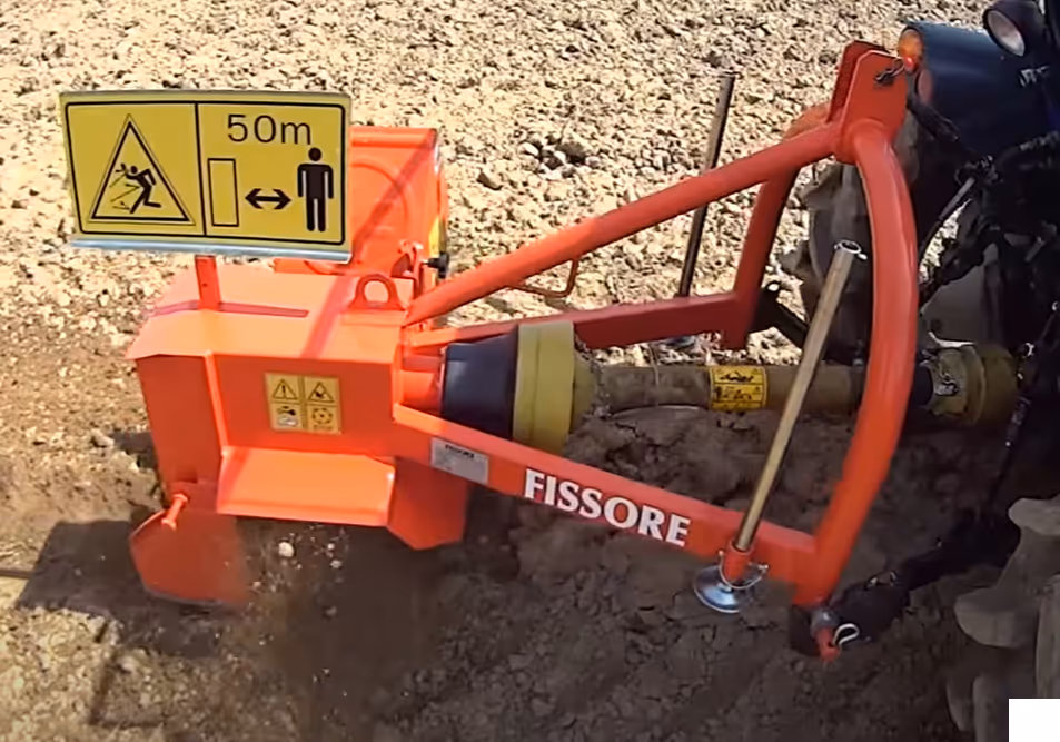 Cureuse de fossée Fissore MP60 rotor 30 cm avec cardan à boulon