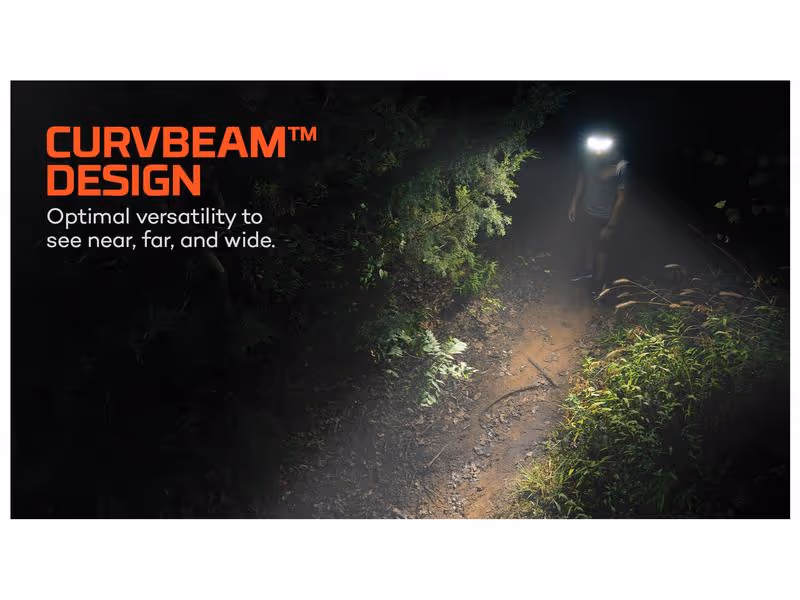 Curvebeam Lampe frontale LED, 600 Lumens