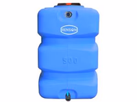 Cuve à eau 500L verticale bleue espace reduit pré-équipée