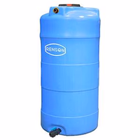 Cuve à eau 750L verticale bleue en PE pré-équipée