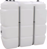 CUVE DE STOCKAGE FUEL ET AD BLUE PEHD DP BLANCHE 1500L NUE- USAGE INTERIEUR