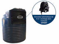Cuve de stockage gazole équipée 2500L Renson avec enrouleur Offert