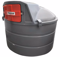 Cuve de stockage gasoil PEHD 5000L double paroi avec armoire intégrée pour station à gasoil 230V 56 l/min et pistolet automatique/compteur/filtre