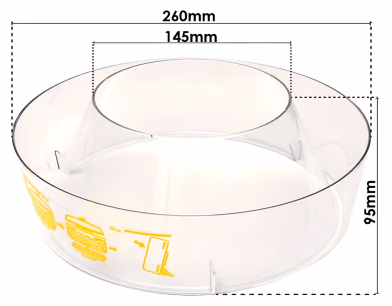 Cuve en verre de préfiltre