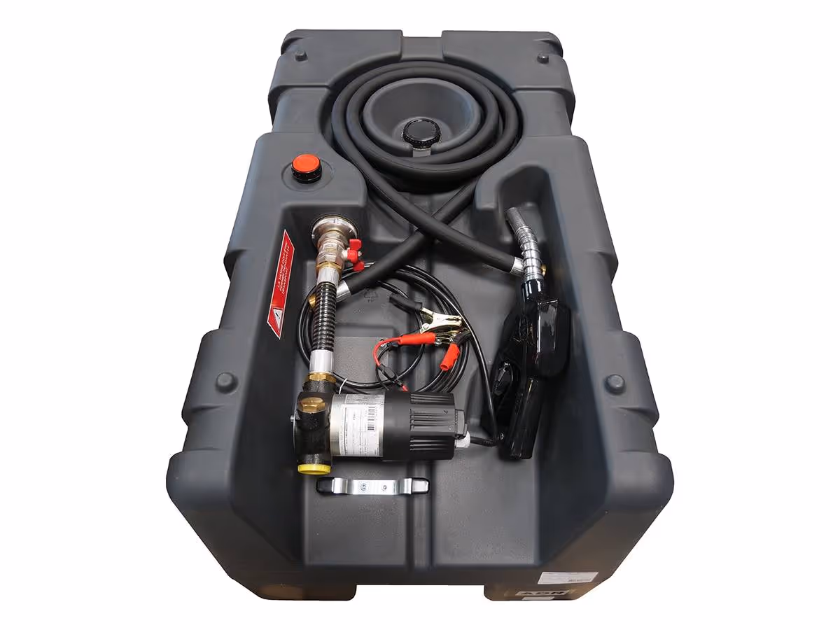 Cuve ravitaillement 200l pompe 24v 40l/m