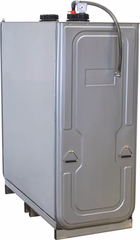 CUVE STOCKAGE FUEL GALVA DP 1500L PRE-EQUIPEE + CUVETTE RETENTION