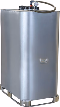 CUVE STOCKAGE FUEL GALVA DP 999L PRE-EQUIPEE