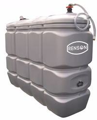 Cuve stockage fuel pehd 2000l pre-equipee