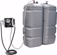 CUVE STOCKAGE FUEL PEHD DP 1000L STATION AVEC FILTRE 230V 50L/MN