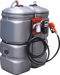 CUVE STOCKAGE FUEL PEHD DP 750L STATION AVEC FILTRE 230V 60L/MN