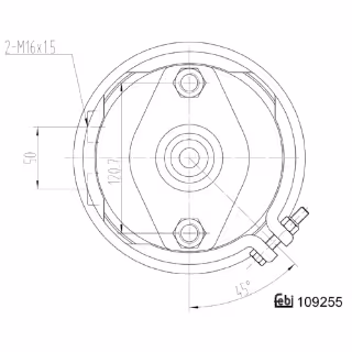 Cylindre à double membrane avec matériel de construction