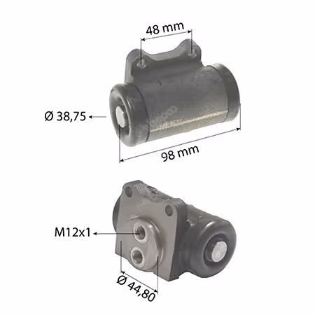 Cylindre récepteur de frein Deutz 04388716, 04318550 adaptable