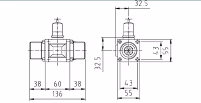 Débitmètre pulvérisateur Polmac Turbo Flow 1" céramique 00376509