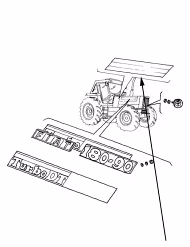 Decalcomanie 5136869 - New Holland