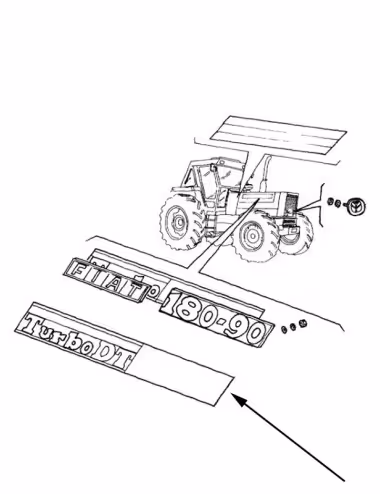 Decalcomanie 5136872 - New Holland