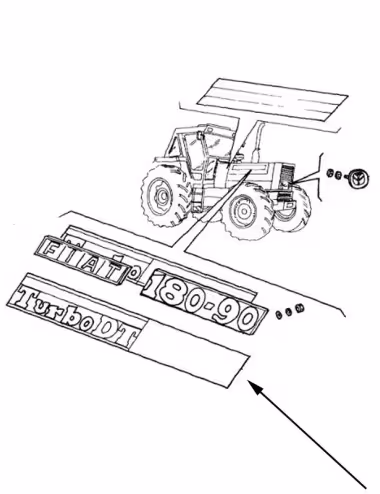 Decalcomanie 5136873 - New Holland
