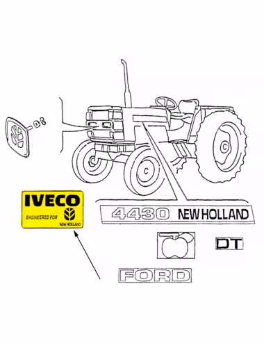 Decalcomanie 82005368 - New Holland