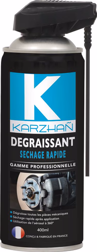 Dégraissant séchage rapide avec tête 2 jets - lot de 12 aérosols 400ml