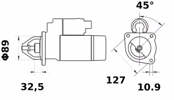 Letrika | Démarreur IS0526 12V 2,8KW