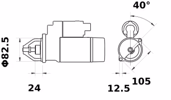 Letrika | Démarreur IS0531 12V 1.8KW