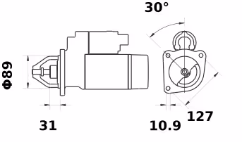 Letrika | Démarreur IS0537 24V 4KW