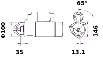Letrika | Démarreur IS0685 12V 3KW