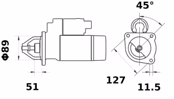 Letrika | Démarreur IS0695 12V 3.1KW