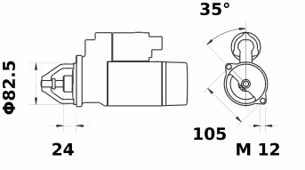 Letrika | Démarreur IS0726 12V 2.7KW