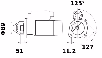 Letrika | Démarreur IS0728 24V 4KW