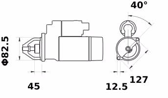 Letrika | Démarreur IS0772 12V 1,7KW