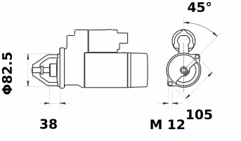 Letrika | Démarreur IS0777 12V 1,4KW