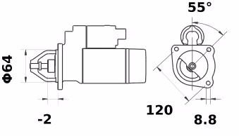 Letrika | Démarreur IS0787 12V 1,4KW
