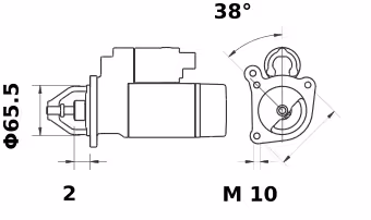 Letrika | Démarreur IS0790 12V 0,9KW