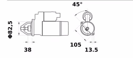 Letrika | Démarreur IS0793 12V 3.4KW