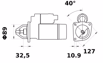 Letrika | Démarreur IS0807 12V 3KW