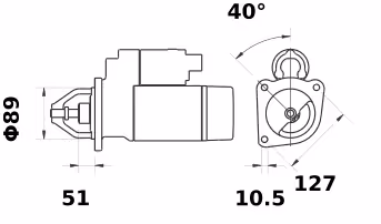 Letrika | Démarreur IS0881 12V 3KW