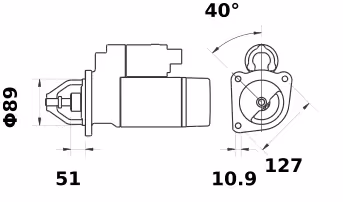Letrika | Démarreur IS1005 24V 4KW